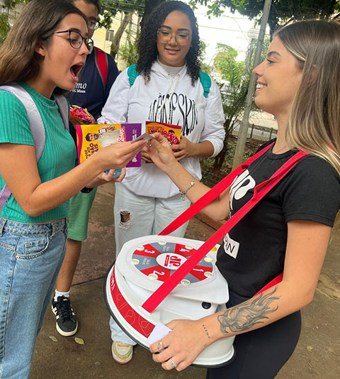 roleta para sorteio de premios promotor