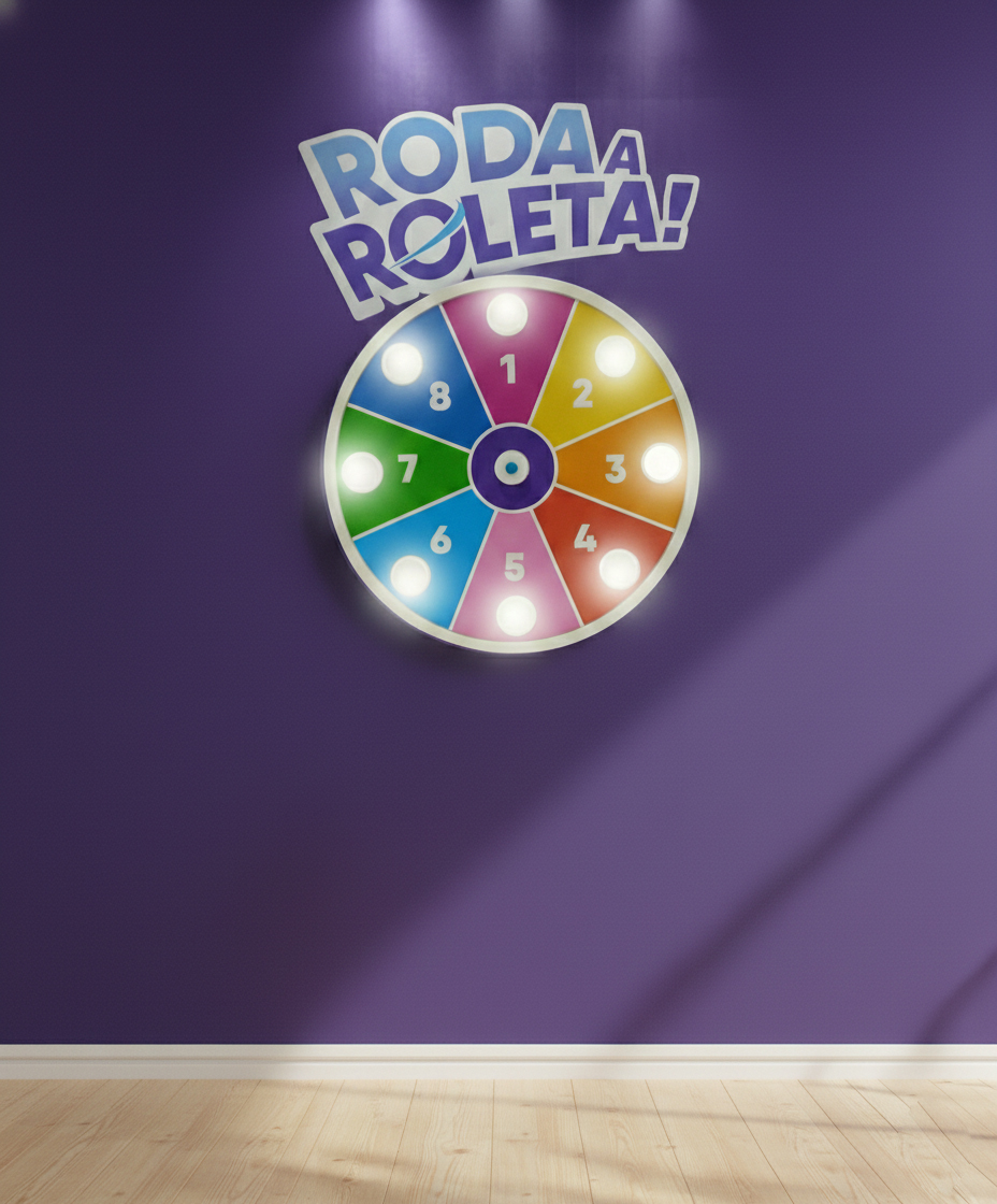 roleta de parede para sorteios de premios