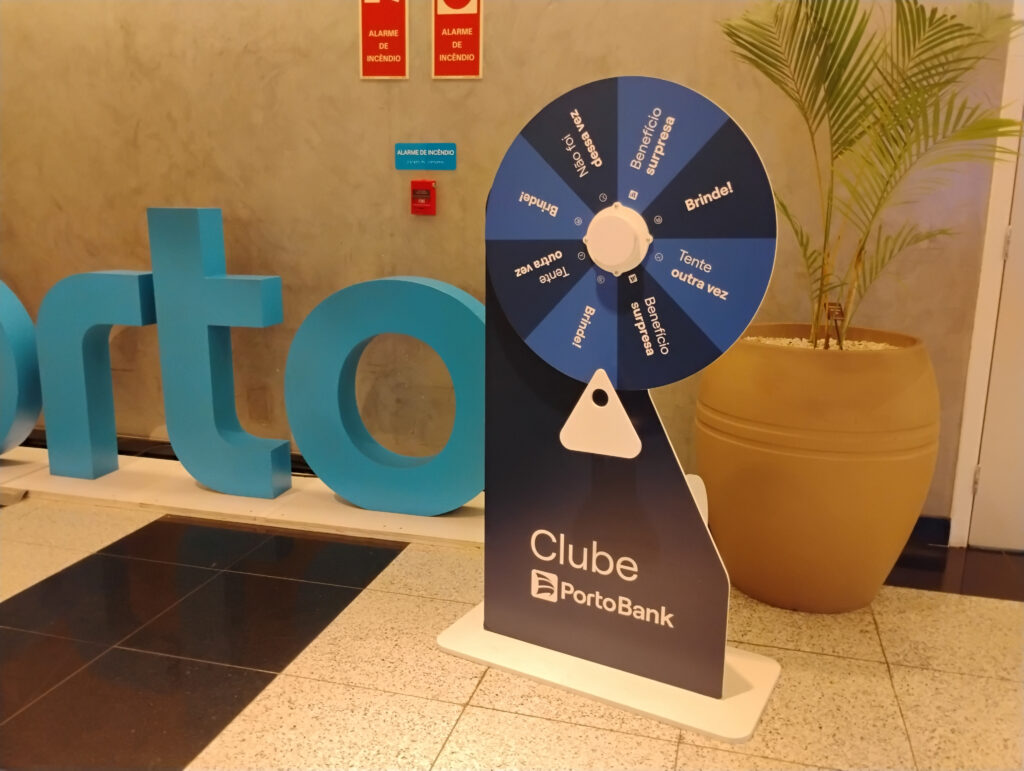 roleta ações promocionais feiras