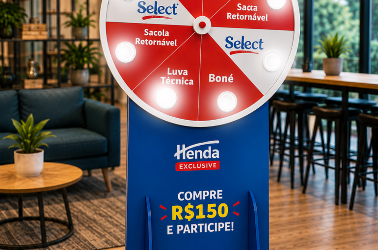 roleta para sorteio de premios em plantão de vendas